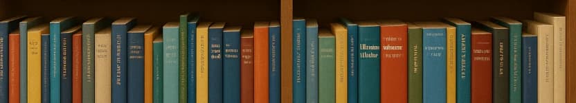 Books on a shelf
