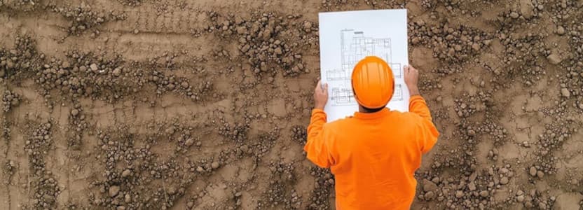 Surveyor visualizing a layout