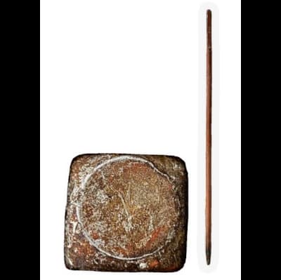 Survey pin - top view