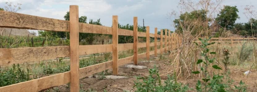 Fence around a garden